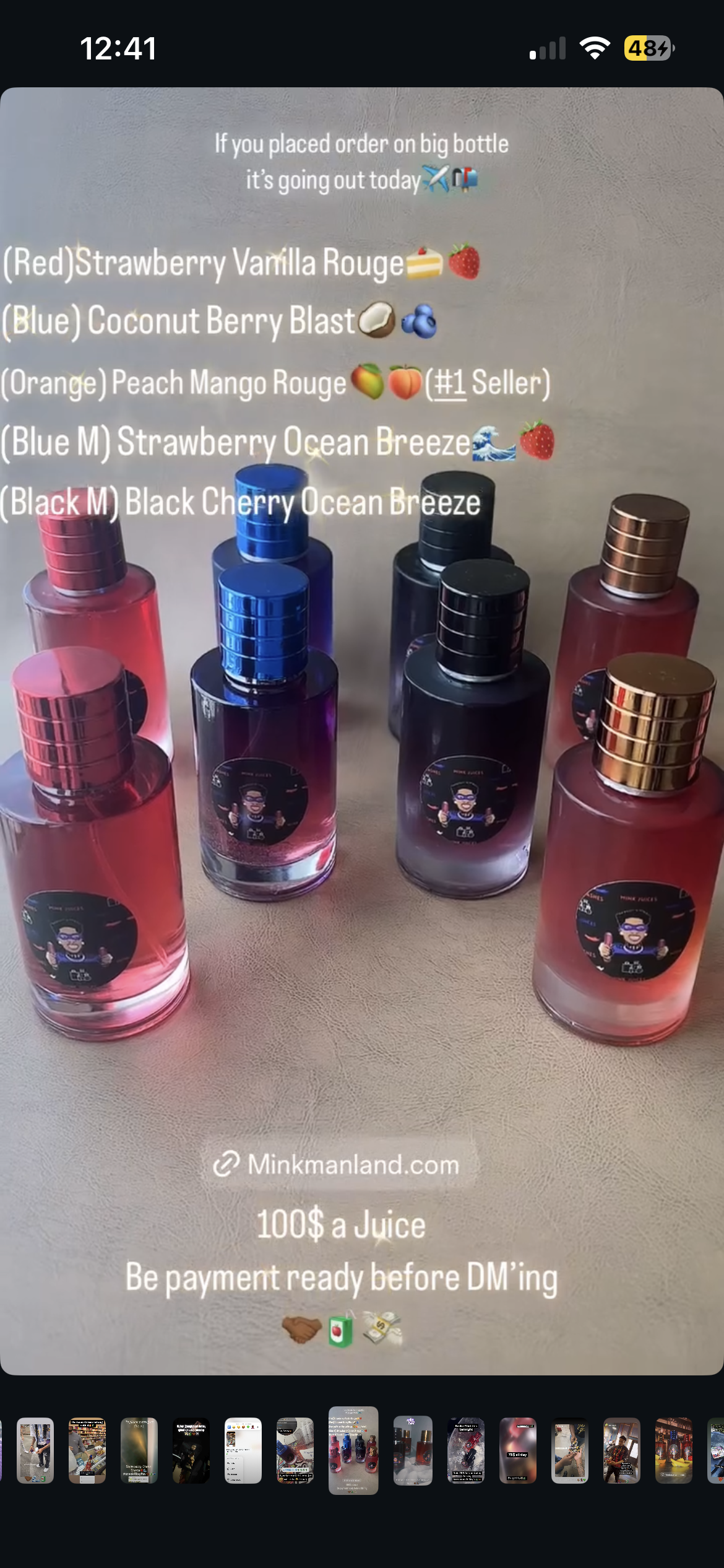 MinkJuice (Big Bottle)100ml